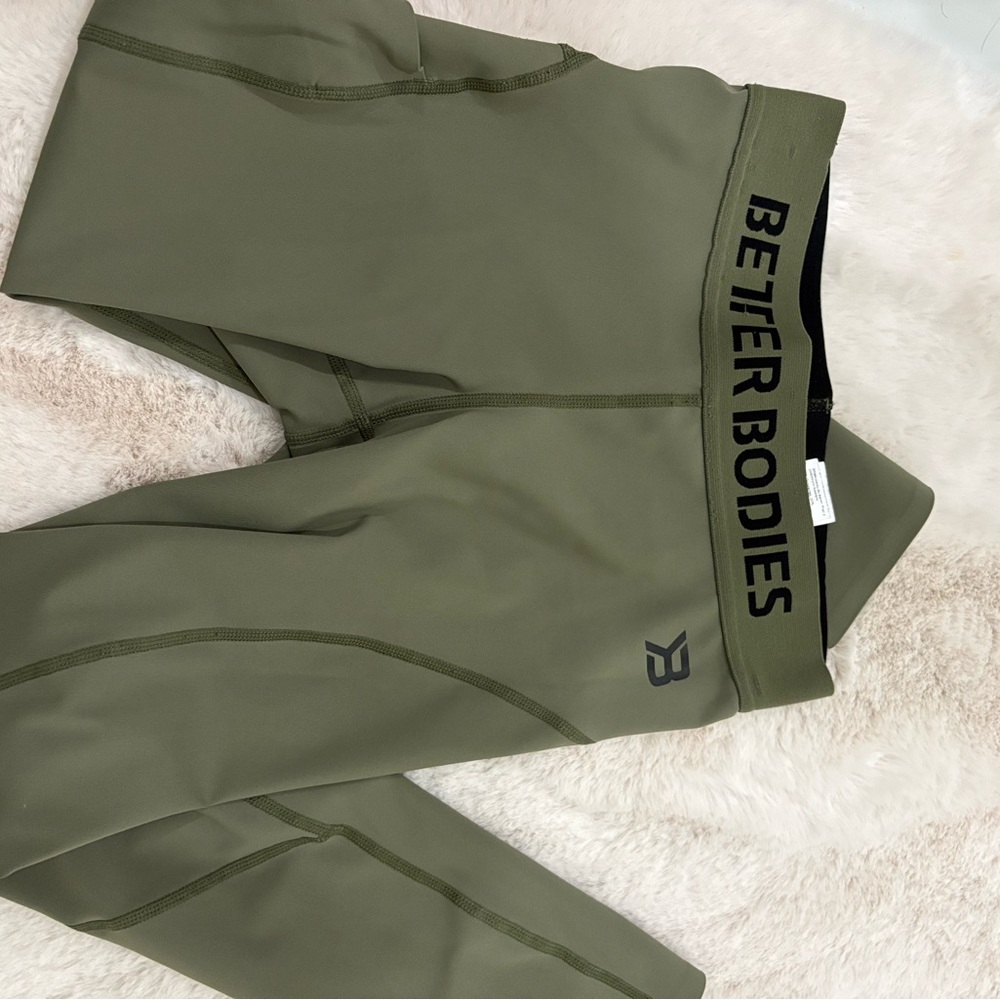 Better Bodies Olive Green Leggings